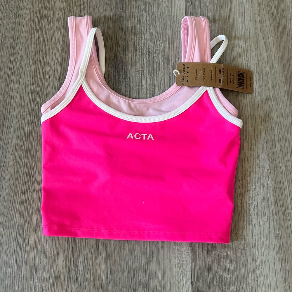 ACTA Women's Pink Tank Top